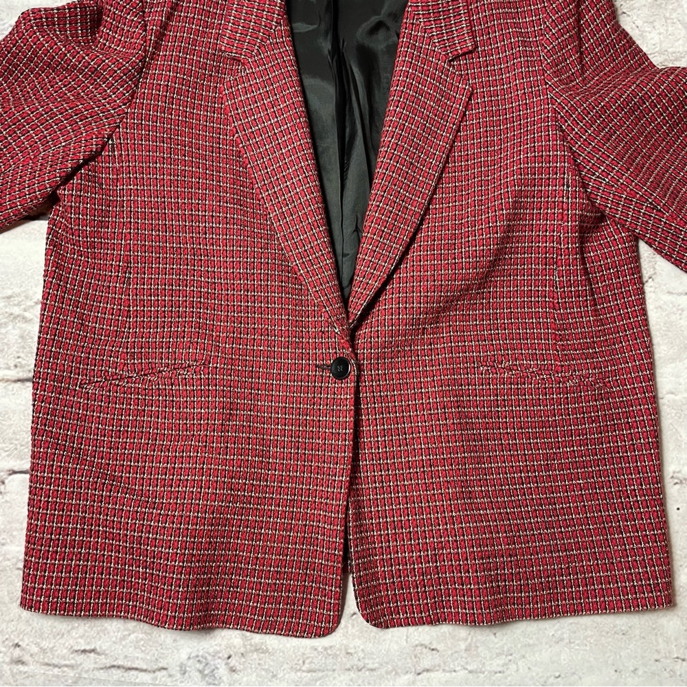 Vintage VTG Private Concepts Women’s Plus Size Wool Blend Oversized Blazer - Picture 3 of 9